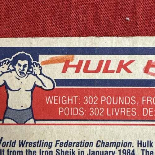 1985 OPC OPEE CHEE Titan Sports # 1 Hulk Hogan WWF Sports Card - Picture 13 of 21