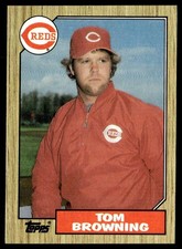 1987 Topps Tom Browning Cincinnati Reds #65