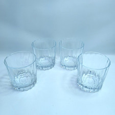 Lot Of 4 Pasabahce Turkish Double Old Fashioned Glasses Drinking Whiskey Juice