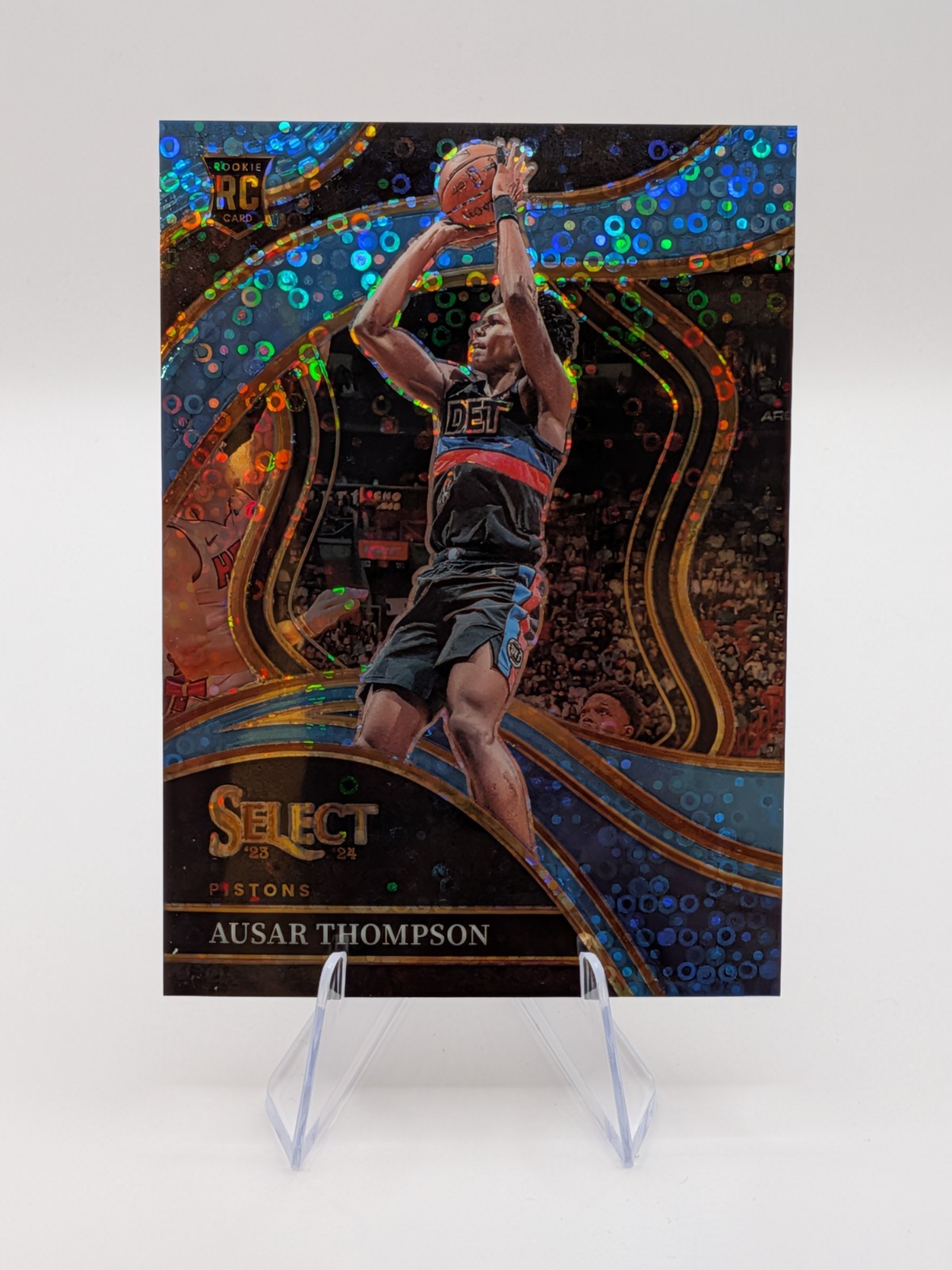 2023-24 Panini Select- Courtside Ausar Thompson Light Blue Disco Prizm /99 RC