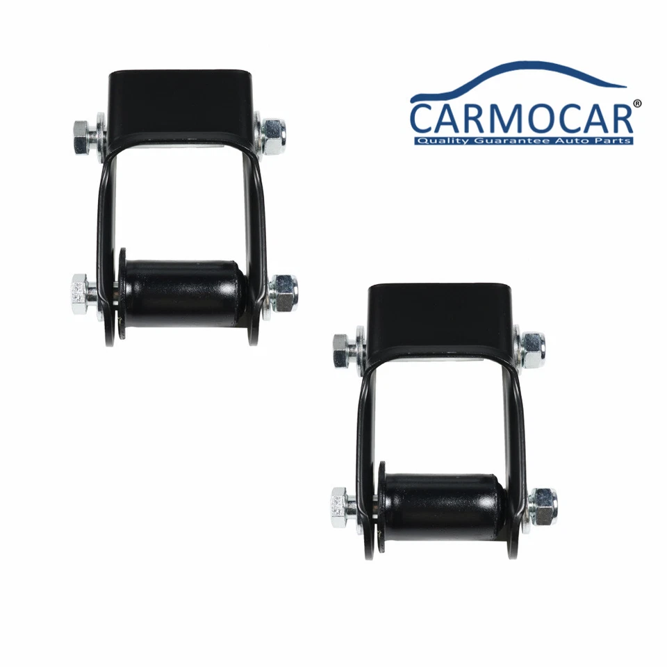 Par de grilletes de resorte de hoja para Chevy Blazer S10 GMC Jimmy S15 trasero izquierdo y derecho Foto 2 de 4