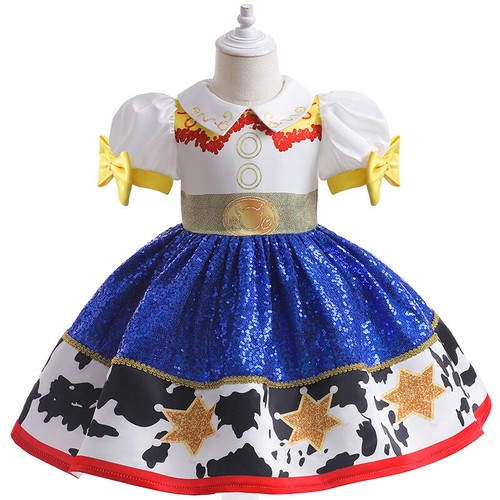 Kids Girls Toys Story Woody Jessie Costume Tutu Skirt Birthday Party Fancy Dress - Picture 8 of 9