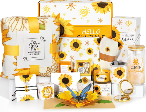 Sunflower Gifts for Women, 15 Pcs Unique Birthday Gifts for Women Christmas Gift - Bild 11 von 12