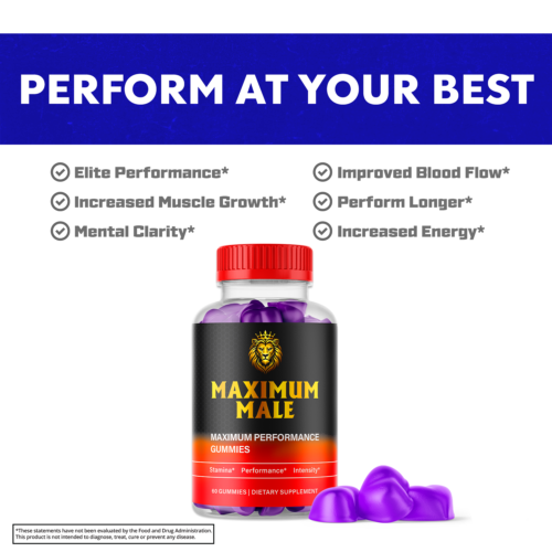 Maximum Male Gummies Advanced Performance Formula Vitamin Supplement 300 Gummies - Picture 4 of 9