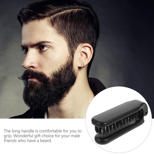 Cepillo de barba plegable para mujer portátil cabello para aseo kit cuidado bigote - Imagen 2 de 12