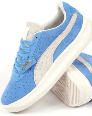 Puma GV Special Suede Trainers Blue White-80s Casuals - Main Image