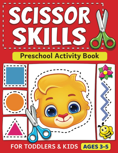 Scissor Skills Preschool Activity Book: Learn to Cut Lines, Shapes, Fruits, Anim - Picture 3 of 11