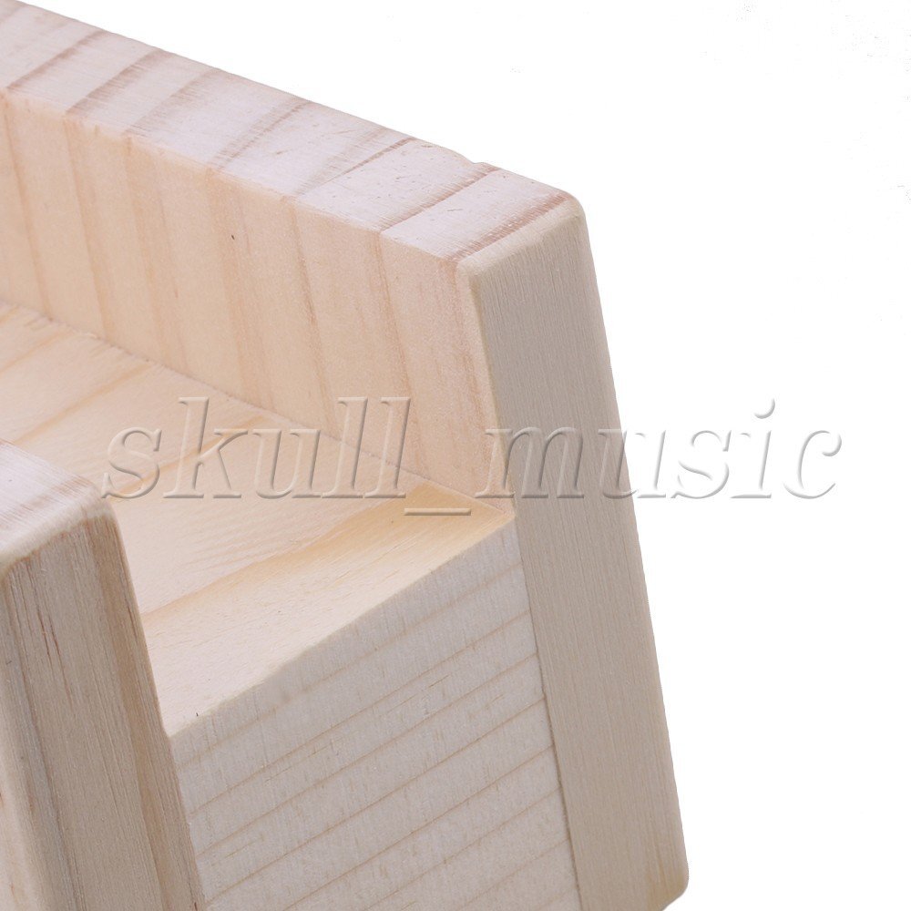 2PCS 4cm Groove Wood Cube Furniture Lifter Bed Sofa Table Riser Height