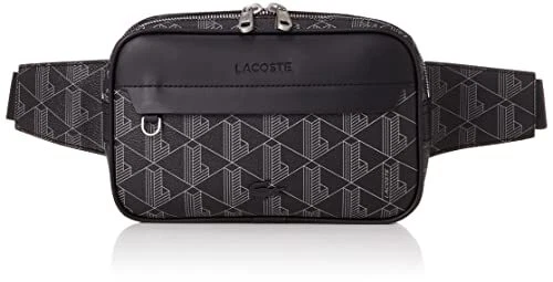 Lacoste Black 'the Blend' Monogram Messenger Bag for Men