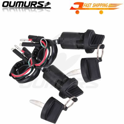 2Set ATV Ignition Key Switch For Honda FourTrax 300 TRX300 300FW 1988-2000