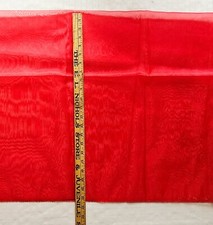 Organza Sheer Red Fabric 3-3/4 Yards x 42 inch Drapey Material Smooth Soft