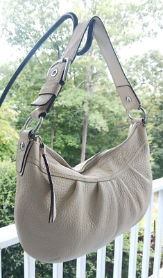 Coach F13730 Vintage MEDIUM Cream Soho Y2K Pleated Leather