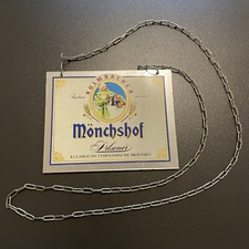 Kulmbacher M&ouml;nchshof Pilsener Zapfhahnschild Werbeschild