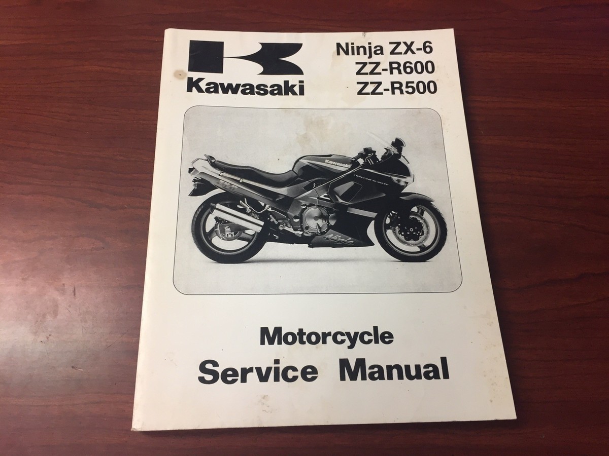 90-93 Kawasaki Ninja ZX-6 ZZ-R600 ZZ-R500 Service Manual 99924