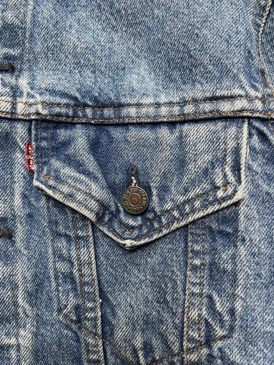 90s Levi’s 70506 made in USA Vintage 90s Levi's Type III Patchwork 70506 0214 Denim