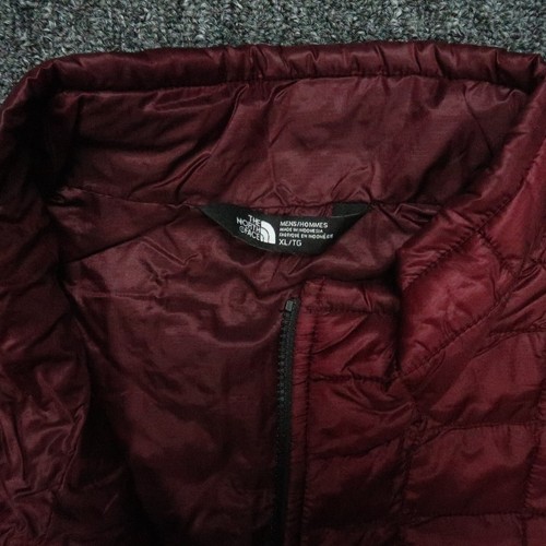 The North Face Jacket Mens Extra Large Dark Red Thermoball Full Zip Pockets - Picture 3 of 10