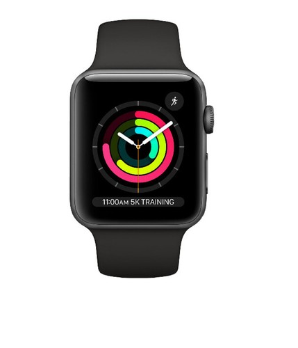 Apple Series 3 130688 GPS Space Aluminum Case Watch - Black - Picture 1 of 4