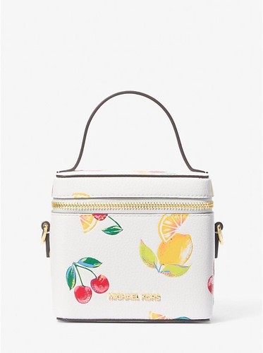 MICHAEL KORS Sandrine Small Sequined Fruit Print Crossbody Bag MSRP: $398.00