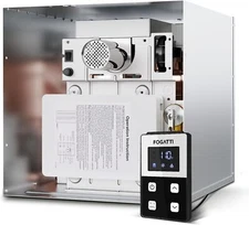 FOGATTI 48000 BTU RV Tankless Water Heater w/o Door Remote Controller Included