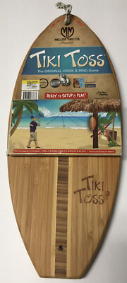 Tiki Toss Original Hook And Ring Game Set - 100% Bamboo With All Hardware