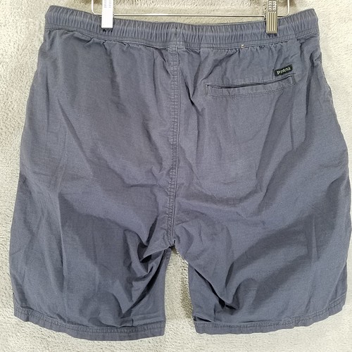 Pantalones cortos Prana para hombre medianos azul chino cordones elásticos de cintura - Imagen 4 de 10