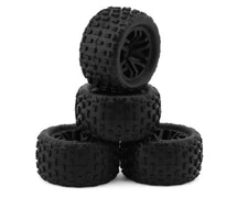 Arrma dBoots Fortress Pre-mounted MT Tire Set (Black) (4) [ARA550112]