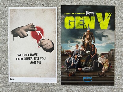 SDCC 2024 Exclusive 11x17” The Boys Poster Bonus Gen V