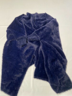 ALEX MAX Blue Wrap Sweater Sz One Size NEW NWT