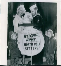 1959 Valery Keaveny New London Ct Atomic Powered Us Skate Sub Wirephoto 7X9