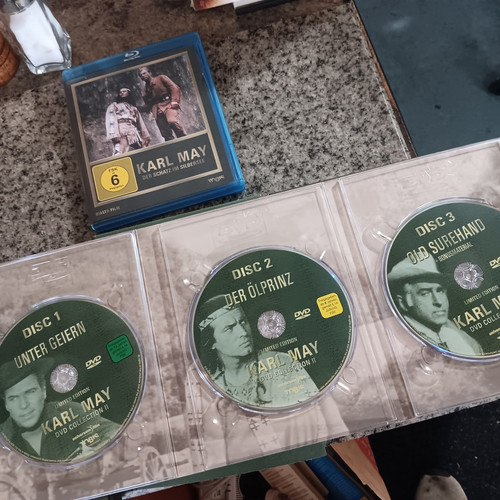 KARL MAY DVD COLLECTION VOLUMES 1, 2, AND 3 BOXED SET + 1 BONUS DISC IN GERMAN - Picture 9 of 11