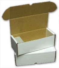 10 BCW 500 Count Corrugated Cardboard Baseball Trading Card Storage Boxes box