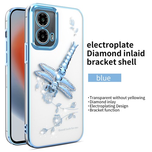 For Motorola Moto G85, Fashion Bling Glitter Pattern Clear Soft Case Cover - Picture 10 of 16