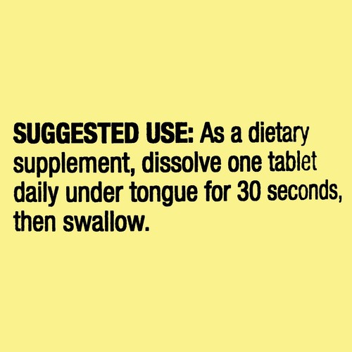 Spring Valley Vitamin B12 QuickDissolve Tablets Dietary Supplement2500 Mcg 120ct - Picture 3 of 4