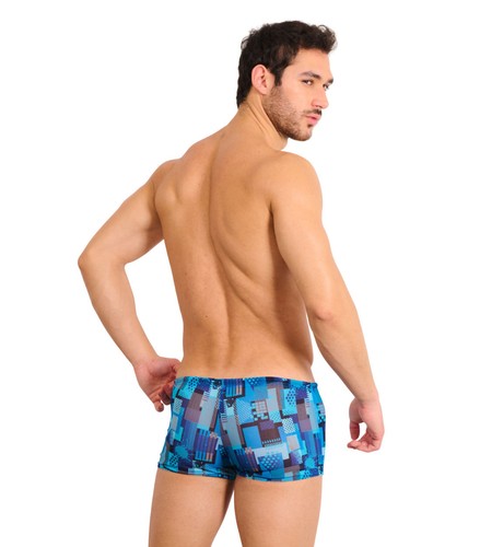 Traje de baño para hombre Kiniki Tan Through impermeable al sol, hipster corto. - Imagen 102 de 115