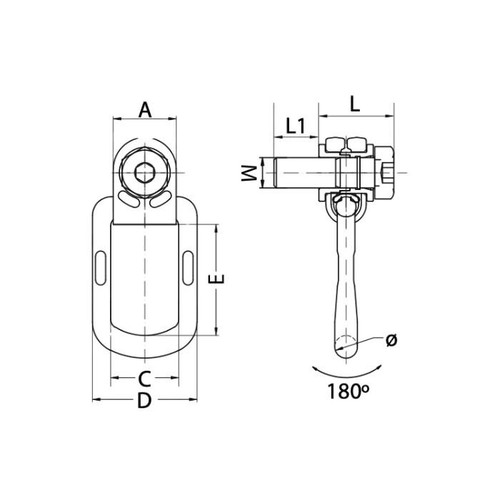 Austlift Large Swivel Eye Bolt - Picture 2 of 33