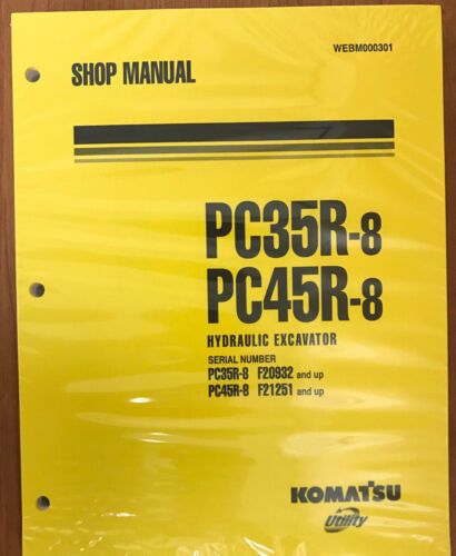 Komatsu Service PC35R-8, PC45R-8 Shop Manual NEW - 第 1/1 張圖片