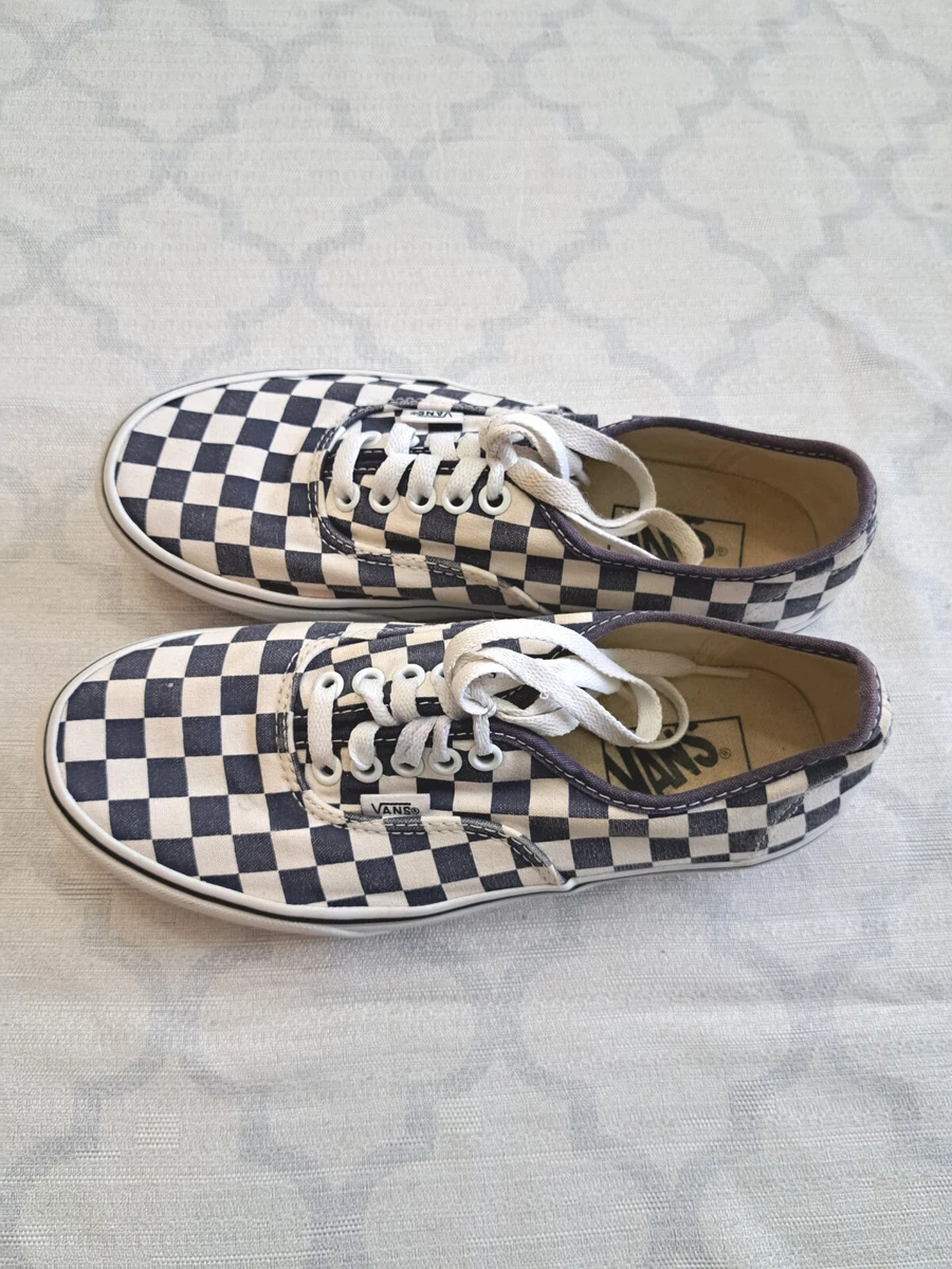 VANS Classic Skateboard Blue Lace Up Checkered Size 6.5 Men 8