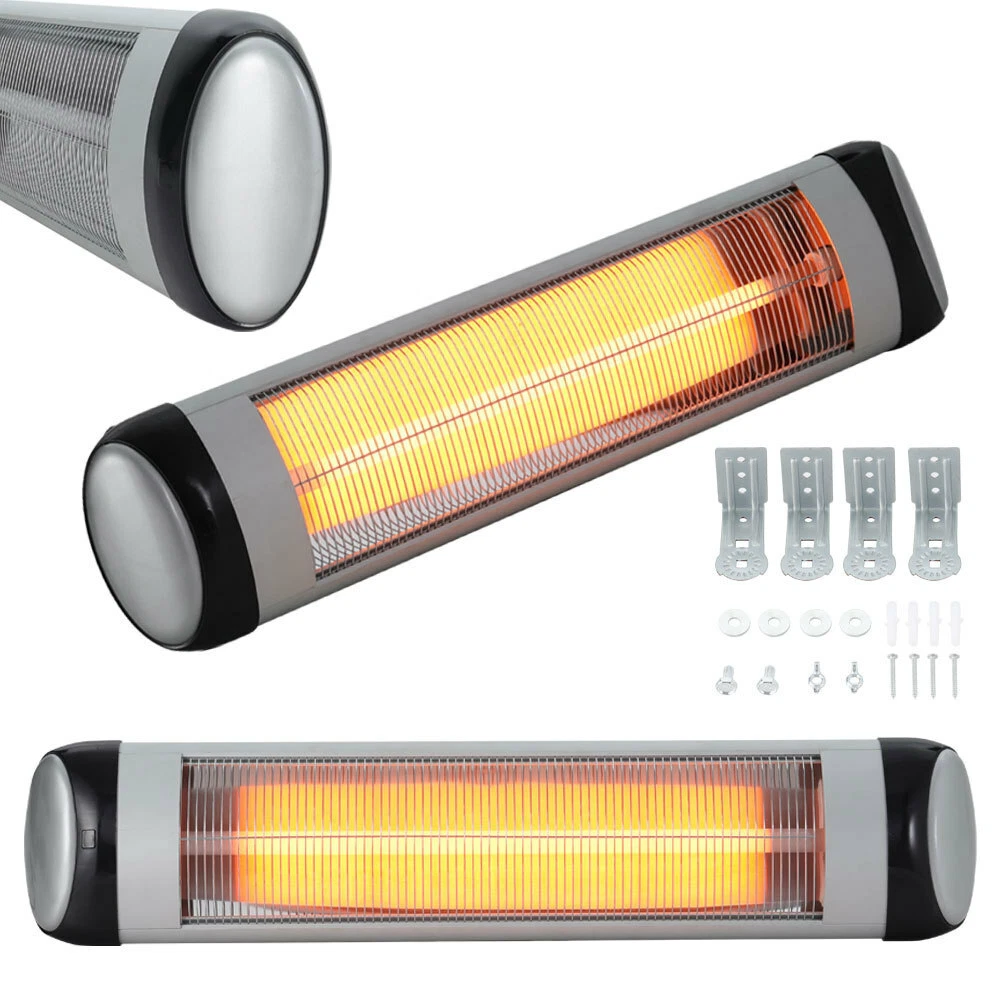 2.5kW Electric Patio Heater Wall Mounted Halogen Instant Heating Garden  Outdoor | eBay