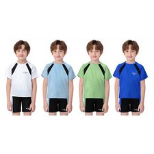 Kids Boys Quick Dry Football Basketball Suit Moisture-Wicking Shirts Shorts Set