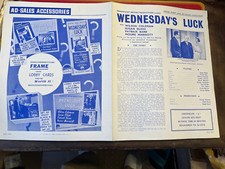 Wednesday's Luck 1936 Paramount 9x1/2x12" British crime pressbook Wilson Coleman