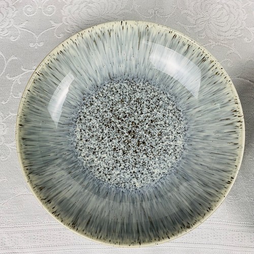 (2) Denby Halo Speckle Gray 8.5” Pasta Bowls Gorgeous Glaze Great Used Condition - Picture 5 of 11