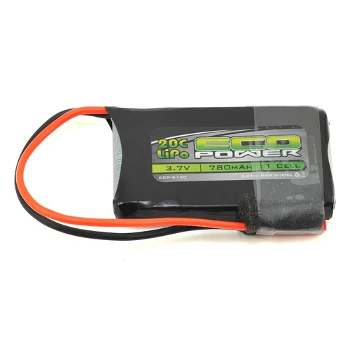 EcoPower Electron 1S LiPo 20C Battery (3.7V/780mAh) (ECP-5120)