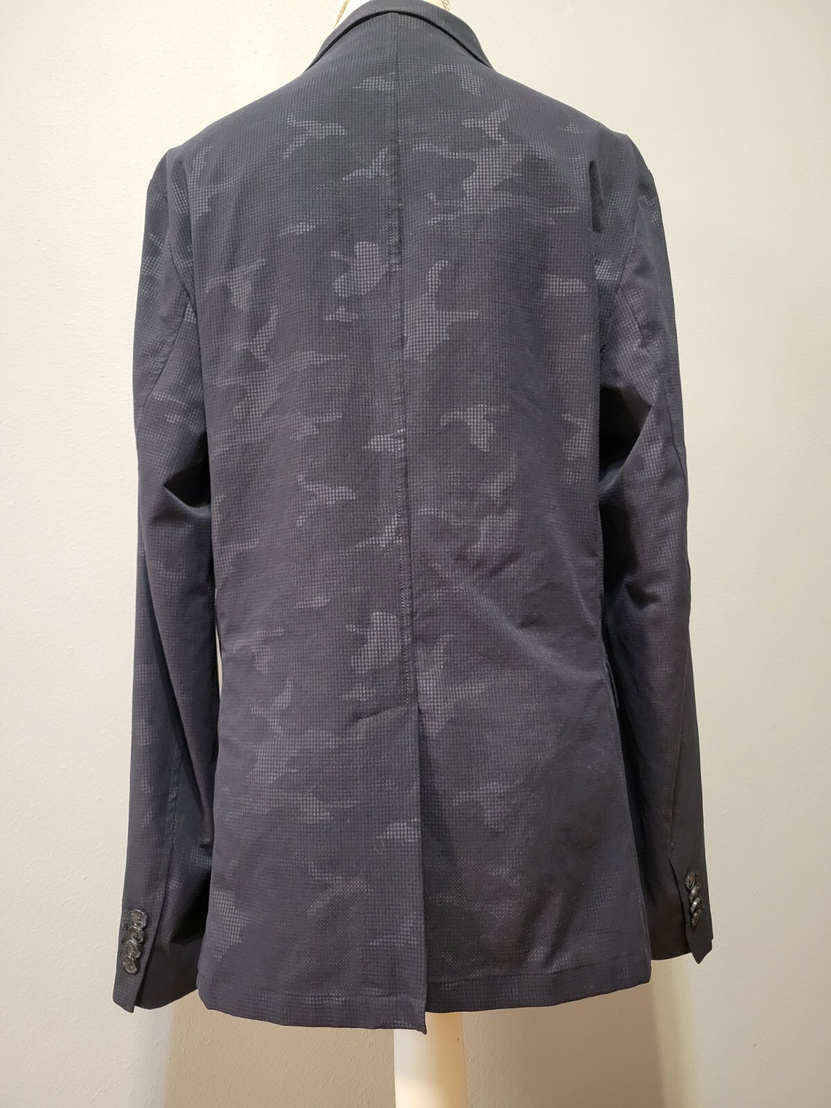 Zara large lightweight polyester navy blue camouf… - image 4