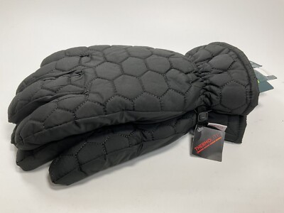 Tek Gear Warm Gear Heat Retention Gloves Touch Screen Black L/XL NWT
