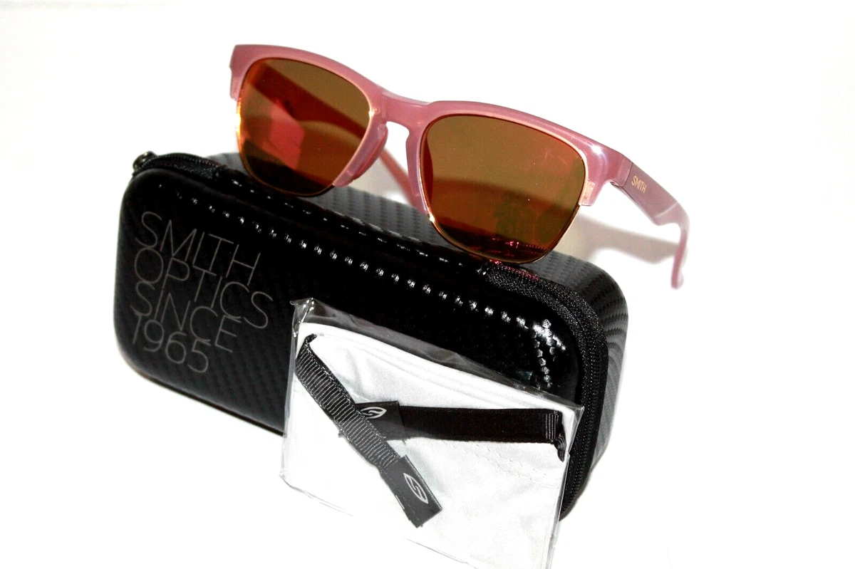 Smith Optics HAYWIRE Sunglasses Beige Frame Pink Mirror CHROMAPOP Lens
