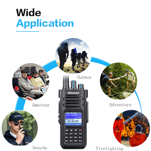 DMR Ailunce HD1 Walkie Talkie Ham Radio FPP UHF/VHF IP67 &AY04 Yagi Antenna - Bild 18 von 19