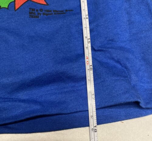 Childs Size 5/6 Hooded Plaid And Graphic Long Sleeve Looney Tunes Happy Holidays - Picture 8 of 9