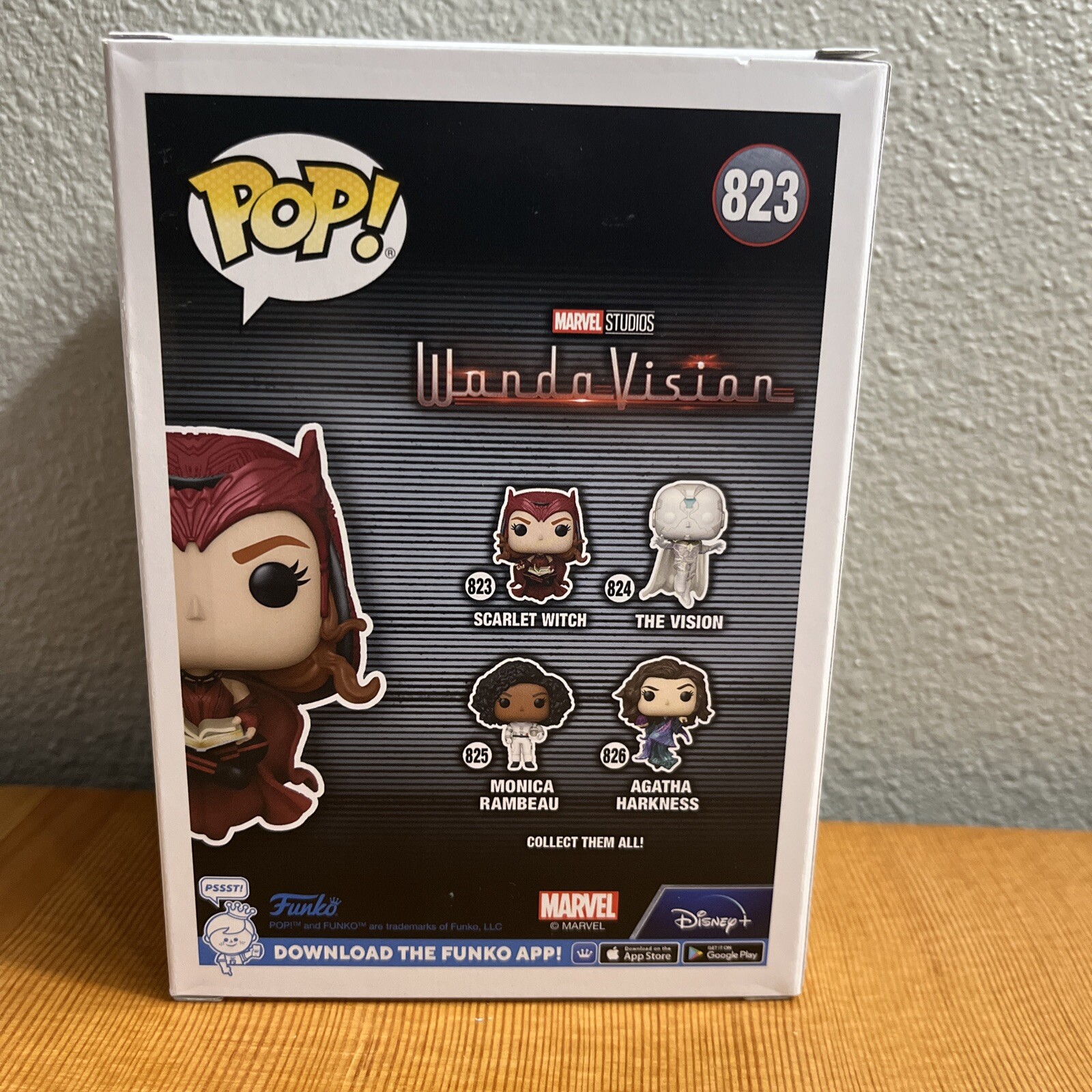 Funko Pop! Scarlet Witch WandaVision 823 Red Marvel Collector Corps