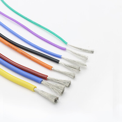 Flexible Silicone Cable Wire 2/4/6/7/8/10/12/14/16 - 30 AWG 0.08mm Tinned Copper