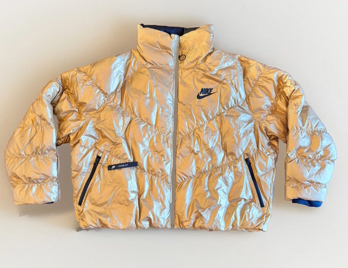 Veste Nike Sportswear synthétique Virgil Supreme métallisée or BV3135 707
